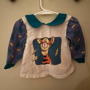 Vintage 90s Winnie the Pooh Tigger Collared Shirt